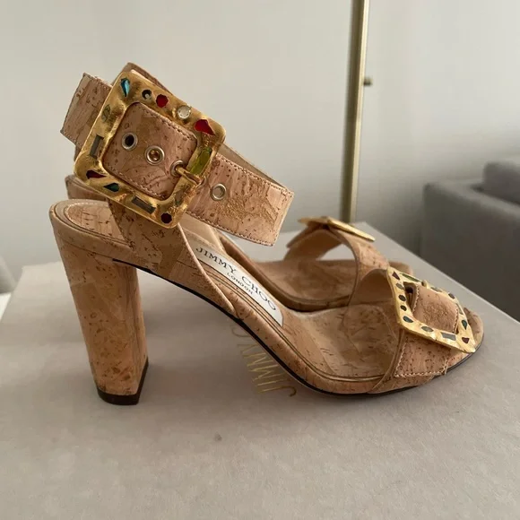 Jimmy Choo Dacha 85 Sandal, Size 34 EU - Picture 4 of 12